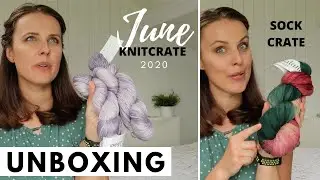 yarn UNBOXING KnitCrate June 2020 | yarn subscription box