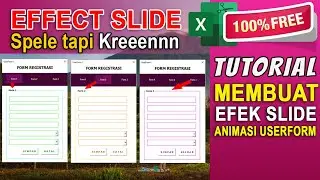 DESAIN UI ANIMATION | EFECT SLIDE UNTUK MENGHEMAT USERFORM - EXCEL VBA