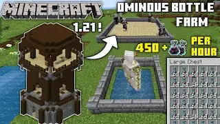 BEST OMINOUS BOTTLE FARM! ( 1.21 Tutorial ) || MINECRAFT: JAVA, BEDROCK, POCKET || Easiest tutorial