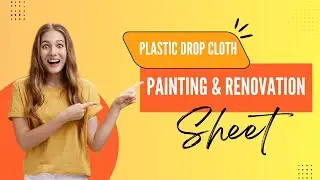 Plastic Drop Cloth Sheet for Home Protection | Painting & Renovation Cover #trending #trend