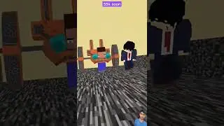 HELP Herobrine To Pull A Heavier And Heavier Cart Uphill #friendship #trending #short