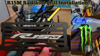 Finally Radiator grill For R15M😍🔥|| Full installation video  || ईश तारिके से सेट करे ||
