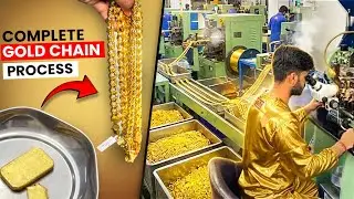 This is How Indian Factories Make 22K Gold Chains | ASMR