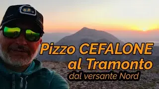 Gran Sasso - Pizzo CEFALONE al Tramonto dalla Parete Nord #trekkingconcris