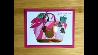 Disney-inspired Minnie Mouse Tote Card with Treats