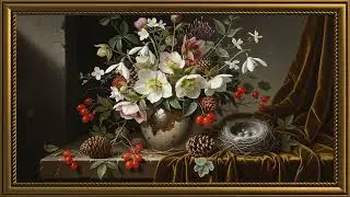 Elegant Classic Still Life 🎨 Vintage Oil Art Collection in 4K