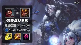 Graves vs Jarvan IV Jungle - EUW Challenger - Patch 14.24 Season 14