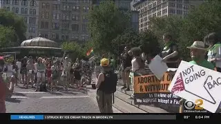 New Yorkers on both sides of Roe v. Wade decision gather