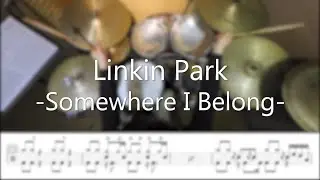 Linkin Park - Somewhere I Belong - DrummerFrank Drum Cover - With Drum Score