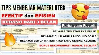 AYO COBA! STRATEGI BELAJAR EFEKTIF 2 BULAN UTBK 2021