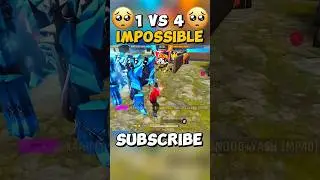 1 VS 4 IMPOSSIBLE 🍷🗿#freefire #shortsfeed #freefirecomedy #arrowxofficial