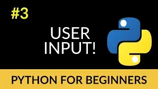Python Beginner Tutorial #3 - User Input!