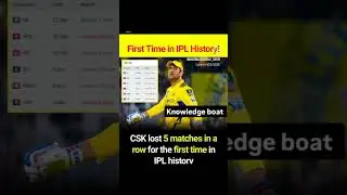 #csk #loss #five #match #in #ipl #history