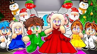 BAL MIKOŁAJKOWY MAŁEJ AMI i ADASIA na BROOKHAVEN w ROBLOX! 🎅🎄✨