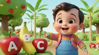 Вкусная песенка про фрукты от А до Я 🍌 | Песенка для изучения алфавита и фруктов для детей | Детс...
