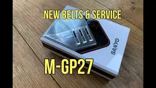 Sanyo M-GP27 New Belts & Service. Vintage Radio Cassette Player Repair. 1980's Personal Stereo.
