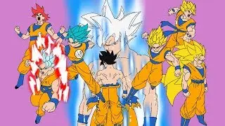 Goku's all transformations (Sprite animation)
