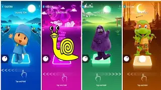 POCOYO🆚Slow Seline🆚The Grimace Shake McDonald&rsquo;s Drink🆚Teenage Mutant❤️Who is best??