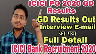 ICICI PO 2020 GD Result Out|Interview Date is OutICICI PO Program 2020|ICICI Bank|Banking Talk|Bank