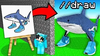 I Cheated With //DRAW In a TRALALERO TRALALA Build Challenge!