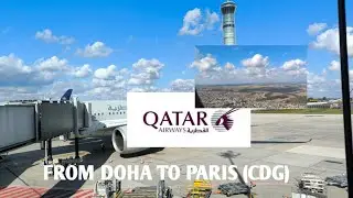 BASITFLIGHT| QATAR AIRWAYS (BUSINESS CLASS) A350-900 FROM DOHA TO PARIS (CDG)