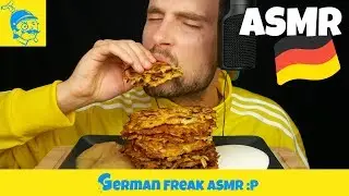 ASMR beste Kartoffelpuffer essen! 💛🇩🇪 - GFASMR
