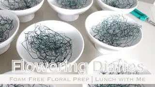 Foam Free Floral Prep | Lunch with Me | Colorful Centerpieces 4K