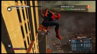 Andrew Garfields The Amazing Spiderman | tasm2 game |  Throwing Bombs in River #shorts