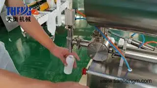 semi auto manual honey gel liquid filling machine with mixing function