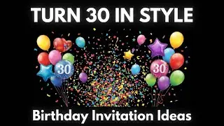 30th birthday invitation templates