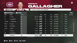 NHL 26 Montreal Canadiens Overall Player Ratings