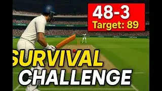 IB Cricket Survival Challenge | 3 Wickets Left, 89 Runs Target!