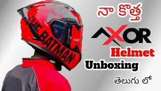 My New Axor Helmet unboxing in telugu // Axor Batman//Ride & Explore #axorhelmets