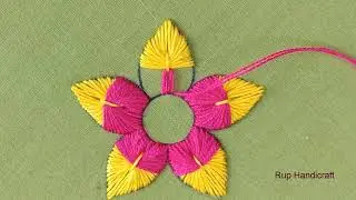 Super Unique Flower Hand Embroidery Design,Flower Embroidery Tutorial,Needlepoint art Part #2