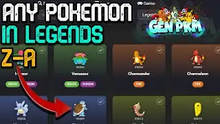 How to use the Pokedex Feature on GenPkm to get ANY Pokemon in Legends ZA