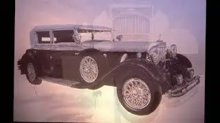 1930 Mercedes Painting from 35mm slides