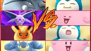 Pok&eacute;mon GO Gym Battles Level 8 Gym Espeon Blissey Flareon Machamp Exeggutor Snorlax & more