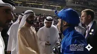 Sheikh Mohammed celebrates Dubai World Cup victory dance