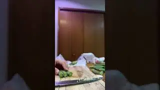 Cutting okra/ladyfinger/bhindi time lapse #timelapse
