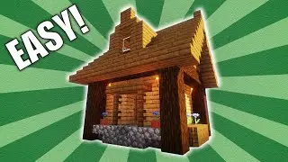 Easy Minecraft Starter House Tutorial [Building Tutorial]