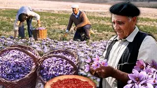 Драгоценный шафран. Самый кропотливый и трудоемкий труд на плантациях для получения красного золота