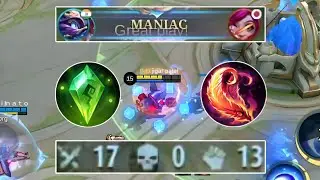 17 Kills + MANIAC !! Overpowered Cyclops Broken Damage Build | Cyclops Mobile legends