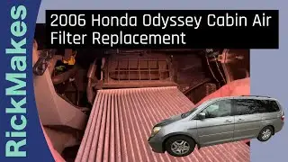 Замена салонного фильтра Honda Odyssey 2006 года