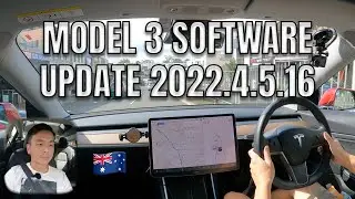 TESLA MODEL 3 SOFTWARE UPDATE 2022.4.5.16 | Model 3 Autopilot Tutorial