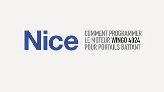 Comment programmer le moteur NICE WINGO 4024 pour portails battant