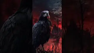 Crow + Horror🎧 Sound #short #ai #animation #video