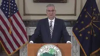 Governor Eric Holcomb issues a 