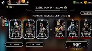 KLASSIC TOWER FATAL 160 BOSS BATTLE GAMEPLAY + REWARD MK MOBILE #mkmobilegame
