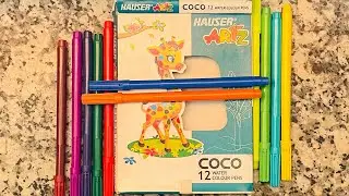 Unbox with Hauser Artz Coco Watercolor Pens! 🎨🖊️ Affordable Sketching Delight for Students & Kids