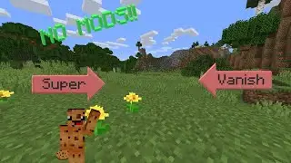HOW TO GO INTO SUPER VANISH IN VANILLA MINECRAFT! (ONE COMMAND!)